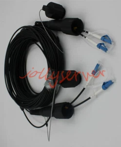 150M Lc-Lc UPC Sm Duplex Armored Feld TPU Optisch Patch Kabel Wasserdicht Kopf - Bild 1 von 4