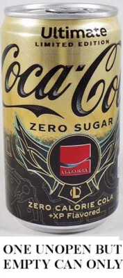 Coca-Cola Ultimate ZERO 2022 SIN ABRIR VACÍO EE. UU. Premium 71/2 oz lata cereza canela Foto 1 de 4