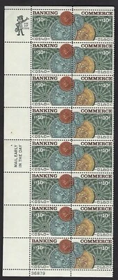 BANKING and COMMERCE  plate block of 16 #1577-1578 - Image 1 of 2