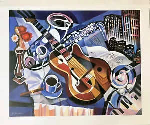 Erik Freyman • ‘BLUE NOTE CAFE' - Original Hand Signed Limited Edition Litho - Picture 1 of 1