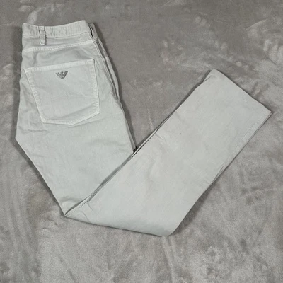 VINTAGE Giorgio Armani Pants Mens 31x30 Beige Chino Embroidered Made In Italy - Image 1 of 4