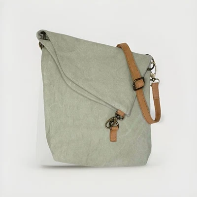 Bandolera plegable vintage Addiction de lona Boho Core P4612 nueva con etiquetas Foto 1 de 4