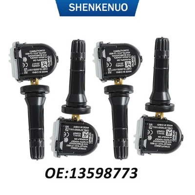 4x 13598773 Sensores de presión de neumáticos 433 MHz TPMS para Buick 2017 2018 LaCrosse CT6 Foto 1 de 4
