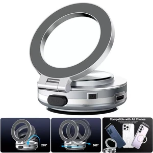 Electric Vacuum Magnetic Car Phone Holder Mount for IOS 16 15 14 13 Pro Max - Photo 1 sur 17