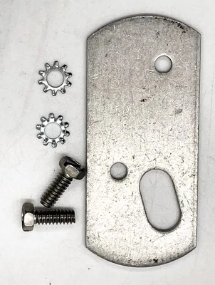 Slingerland 60s/70s Part #727-4 Spur Mount Backing Plate w/Screws  - SSMBP-002 - Image 1 of 3