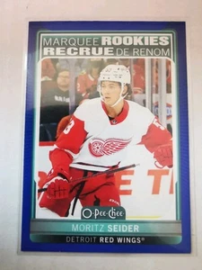 Moritz Seider 2021/22 O Pee Chee Hockey Marquee Rookie Blue Detroit Red Wings - Bild 1 von 2