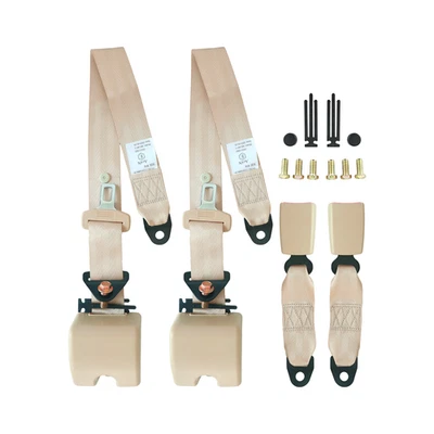 Correas de cinturón de seguridad ajustables de 3 puntos rojo para Chevrolet Camaro coche vehículo Foto 1 de 4