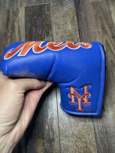 Cubierta de cabeza putter Team Golf New York Mets estilo hoja azul naranja bordada - Imagen 1 de 5