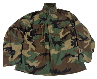 New USGI M65 Cold Weather Field Jacket Coat Woodland Medium Short - Image 1 of 4