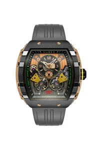 Herrenuhr 48mm Magellan Double Barrel Automatik Deep Grey mit Kautschukband... - Bild 1 von 5