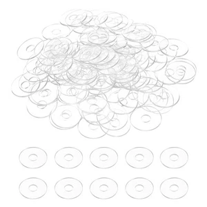 120Stk M6 PVC-Unterlegscheiben,6mm ID,20mm AD,1mm dick,transparent - Bild 1 von 7