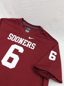 Baker Mayfield Oklahoma Sooners Red Home Nike Jersey Men's Big 3XL On Field - Picture 1 of 7