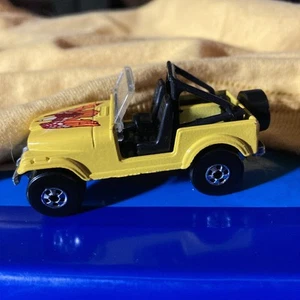 Hot Wheels 1981 Jeep CJ7 Yellow Blackwall Eagle Design - Picture 1 of 6
