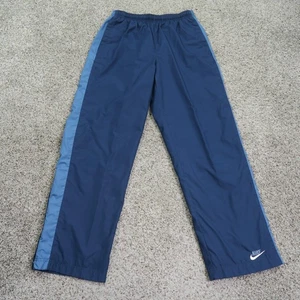 Pantaloni Nike vintage uomo piccoli pista riscaldamento giacca a vento foderati in rete Y2K 27x30 - Foto 1 di 15