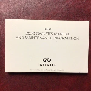 2020 INFINITI QX60 OWNERS MANUAL BOOK GUIDE ALL MODELS - Bild 1 von 1
