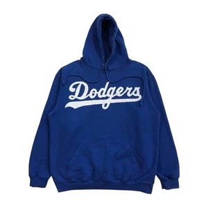 LA DODGERS HOODIE MEDIUM M MENS LOS ANGELES SWEATSHIRT PULLOVER MAJESTIC VINTAGE - Picture 1 of 2