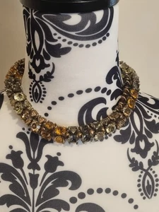 Vivienne Westwood Gold Crystal Embellished Chocker Necklace Stunning And Rare - Picture 1 of 8