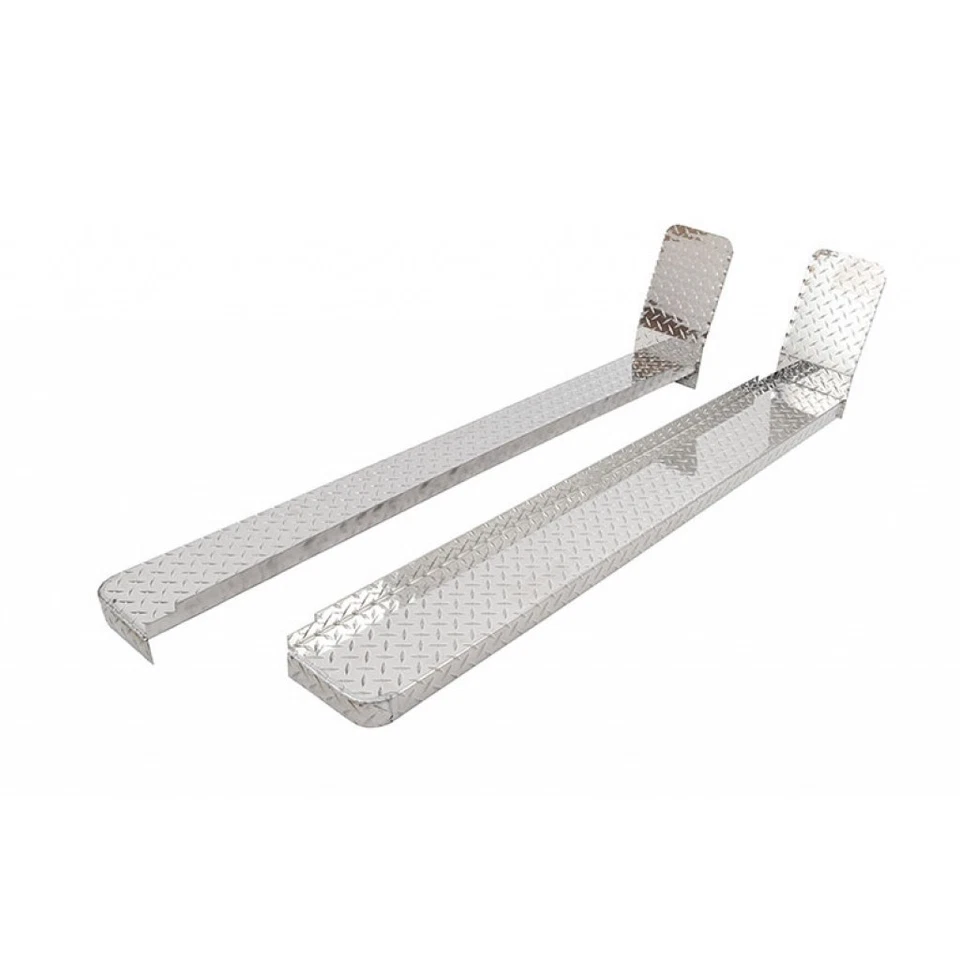 Dee-Zee Running Boards For Ford E-150/E-250 2006-2014 | Cut-A-Away 37In | Silver - Image 1 of 4