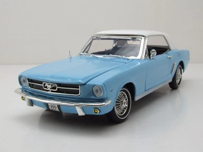Ford MUSTANG Hardtop 1964 Celeste Bianco James Bond 007 Thunderball Modell 1:18 - Immagine 1 di 4