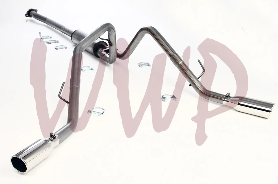 Sistema de silenciador de escape doble de acero inoxidable de 2,50" 11-14 Ford F150 3,5 L EcoBoost Foto 1 de 1
