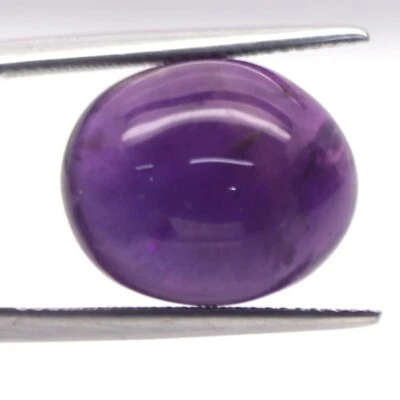 ametista naturale cabochon ovale sciolto sfuso 14.95 ct per gioielli - Immagine 1 di 3