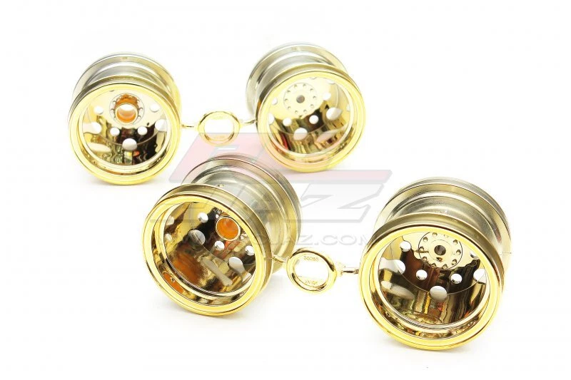 Tamiya 9335032 RC Monster Beetle F/R Wheel Parts(4pcs) Set Blackfoot/Mud Blaster - Image 1 of 1