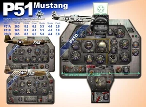 P51 MUSTANG COCKPIT instrument panel CDkit - Picture 1 of 14
