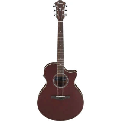 Ibanez AE100BUF Acoustic Guitar Burgundy Flat w/ Pickup & Cutaway - Brand New - image 1 of 4