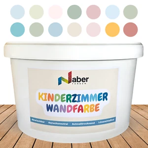 2,5 L Kinderzimmer Wandfarbe, Kinderzimmerfarbe, Abwischbar, NCS Farbwahl - MATT - Bild 1 von 43