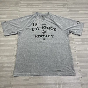 NHL LA Kings Marian Gaborik 2014 Stanley Cup Champions T-Shirt Mens Medium Gray - Picture 1 of 7
