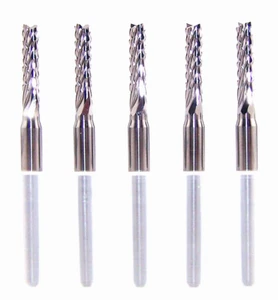 (5) - 3.00mm (.1181") DIAMOND-CUT CARBIDE ROUTER BURRS, FT 2100-1181.394 - Picture 1 of 3