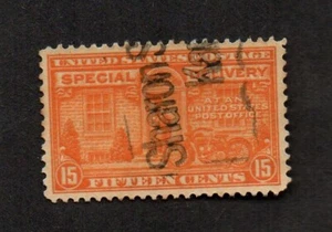 US #E16, with straight line cancel of Sharon Springs, Kansas. - Picture 1 of 1