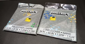 2X Funda de mesa de plástico Minecraft ~ Decoración de suministros para fiestas de cumpleaños 84" x 54" 1ct - Imagen 1 de 7