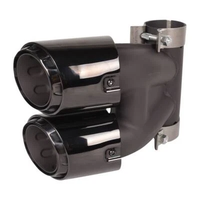 Tubo silenciador de escape de acero inoxidable negro brillante para Porsche Cayman 718 2015+ Foto 1 de 4