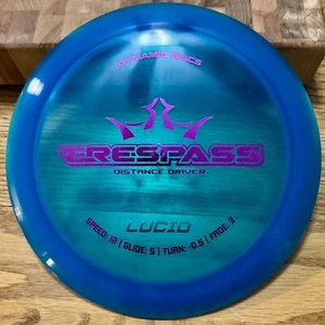 Dynamic Discs Lucid Trespass - Blue - 172g - Distance Driver - Picture 1 of 2