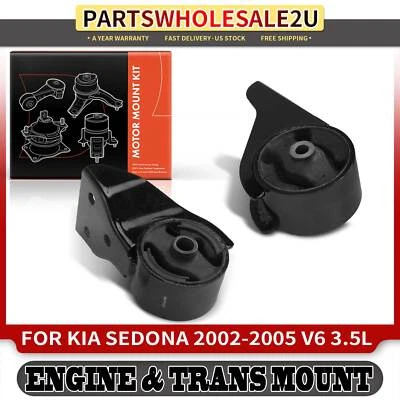 2 передних крепления двигателя для Kia Sedona 2002 2003 2004 2005 V6 3,5 л DOHC - Изображение 1 из 4