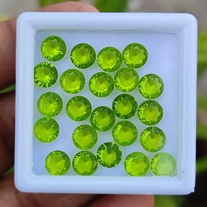 Natural 13.40 Ct Green Egyptian Peridot Gemstone For Manifestation 23Pcs Lot - Picture 1 of 9