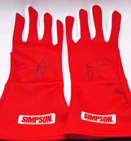 F1, FORMULA 1 JODY SCHECKTER F1 WORLD CHAMPION signed SIMPSON GLOVES Cover