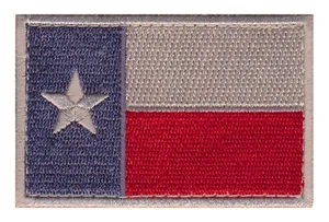 TEXAS TX STATE FLAG SUBDUED LONE STAR HOOK PATCH - Picture 1 of 1