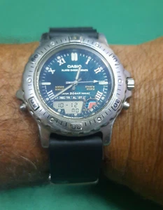 Iper Rare Casio Marlin AD-740 Module 744 Subamariner Ana-Dgt vintage watch - Picture 1 of 6