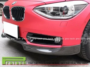 AC Style Carbon Fiber Front Lip For BMW 1Series F20 116i 118i 125i w/OEM BUMPER - Foto 1 di 3