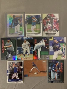 Toronto Blue Jays Lot (10) + Orelvis Martinez Bowman Chrome Mojo + Austin Martin - Picture 1 of 5