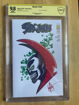 SPAWN #329 CGC 9.8! KEN HAESER REMARK COVER/SIG! - Image 1 of 4
