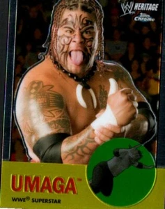 2007 Topps Heritage II Chrome WWE Wrestling Card #51 Umaga - Picture 1 of 2