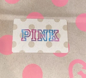 PINK Victoria’s Secret Gift Card - Pink & Blue Letters - Collectible- No Value - Picture 1 of 1