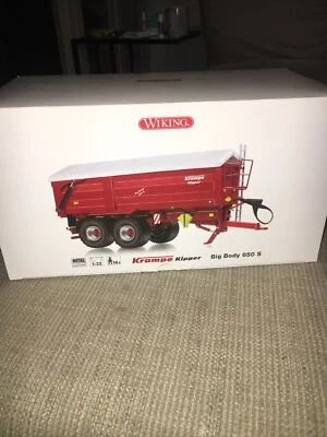 Trecker Traktor Anhänger KRAMPE Kipper TIPPER  Big Body 650, Wiking 0773 39 NEW - Image 1 of 3