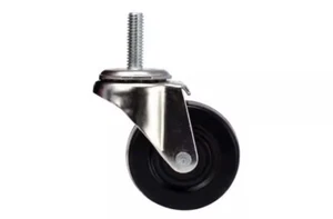 Everbilt 2" Light Duty Threaded Stem Casters Rubber Wheels 837440 (2 pack) X2@J3 - Picture 1 of 5