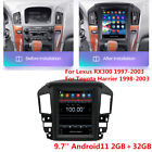 9,7 pouces Android11 2 Go + 32 Go radio stéréo voiture GPS Nav pour Lexus RX300 Toyota Harrier