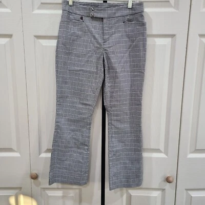 NWT Ralph Lauren Women’s Size 2 Black & White Plaid Ankle Preppy Pants - Image 1 of 4