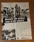 Seltene Werbung BUNDESWEHR Heer Luftwaffe Marine Panzer 1986